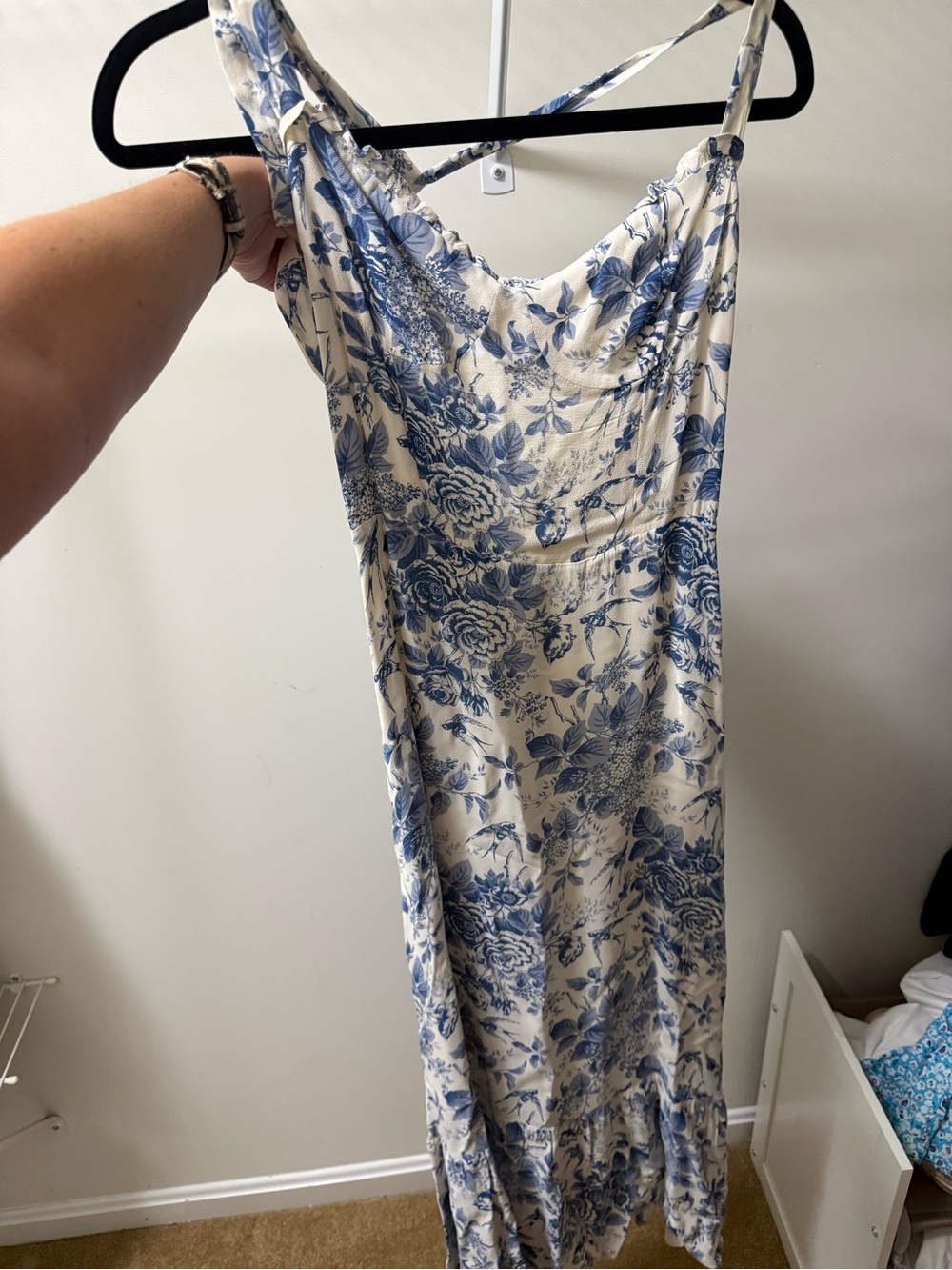 Reformation Blue and White Floral Maxi Dress - Picture 2 of 5